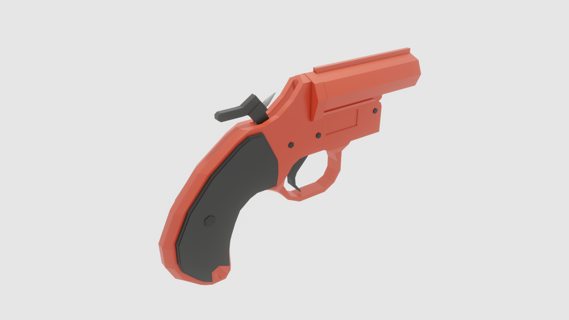 Low Poly Flare Gun preview image 4
